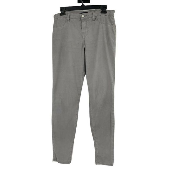 J Brand Sz 10/12 Curvey Jeans Sateen Lightweight Skinny Gray Mid Rise $185 - Picture 1 of 9